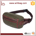 Vintage Canvas Messenger Waist Hiking Travel Zipper Canvas Waist Bag